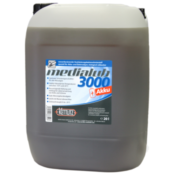 KETTLITZ-Medialub 3000 AKKU Wasserbasierendes Kettenöl - 20 Liter "Blauer Engel" nach RAL-UZ-178